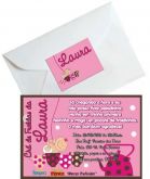 Convites Personalizados + envelope + adesivo 50 unidades